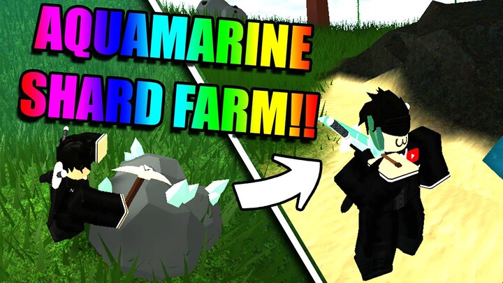 HOW TO GET AQUAMARINE SHARD & SWORD FAST (AQUAMARINE SHARD FARM) | ROBLOX SKYBLOCK [BETA]