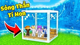 TÔ GÀ XÂY NHÀ AN TOÀN TÍ HON CHỐNG LẠI THẢM HỌA SÓNG THẦN TRONG MINECRAFT