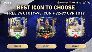 FREE 94 OVR UTOTY!! BEST 93 OVR ICON TO CHOOSE IN TOTY FC MOBILE 24 | TOTY EVENT GUIDE FC MOBILE!