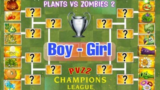 PVZ2 Champions League Part 14 | cuộc chiến giới tính - MK Kids