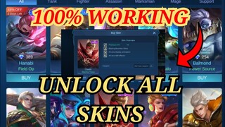 SECRET TRICK TO UNLOCK SKINS IN MOBILE LEGENDS FOR FREE