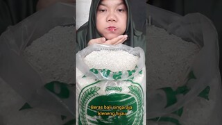 DYMA KULINER |ASMR RAW RICE EATING |Makan Beras Mentah #asmrsounds #asmr #shorts #mukbang #rawrice