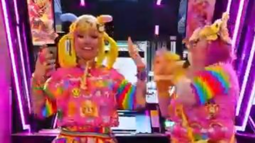 wearing matching outfits & spending the day at round1 with your friends is the b