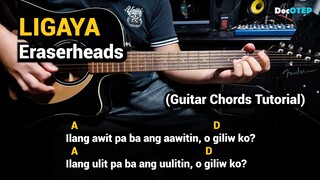 Ligaya - Eraserheads (1993) Easy Guitar Chords Tutorial with Lyrics part 2 SHORTS REELS