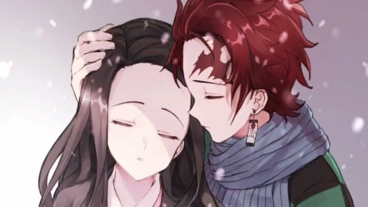 tanjiro and nezuko(nonton doang kagak like🗿)