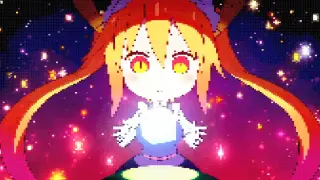 【8-bit/Pixel Dragon】Open the ed of "Miss Kobayashi's Dragon Maid S" with pixel style --- めいど・うぃず・どらご