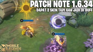 FRAGMENT SHOP UPDATE, HARLEY BUFF, ROGER NERF, BADANG NERF - PATCH NOTE 1.6.34 MOBILE LEGENDS