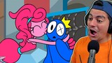 The LOVE of BLUE & MOMMY LONG LEGS ?!- Rainbow Friends Vs Poppy Playtime Animations ! Pt.44