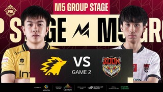 [ID] M5 Group Stage Hari 5 | ONIC VS SEE YOU SOON | GAME 2