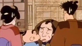 Shin-chan's family traveled back to the Edo period and had no money to pay the rent. Hiroshi and his