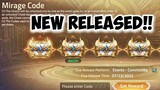 NEW RELEASE CODE 😻 - Mirage Code | Mobile Legends: Adventure