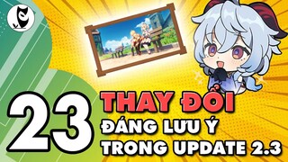 23 Thay Đổi Thú Vị Update 2.3 | Nhận 915 Nguyên Thạch Ngay Ngày Đầu Tiên | Món Ăn Mới | Sách Đổi Tên