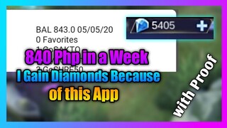 Kumita ng 840 in a Week, Mag Lalaro Kalang(2020) | Get Free Diamonds Mobile Legends 2020