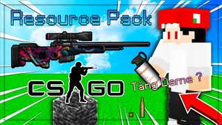 Bedwars Nhưng Là Phiên Bản CS:GO Trong Minecraft - Resource Pack PVP 3D CỰC ĐẸP | Dragons VN