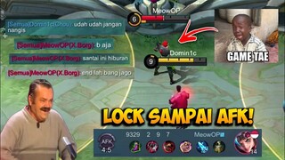 LOCK MUSUH SAMPAI KENA MENTAL + AFK!! Mobile Legends