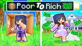 Aphmau's POOR To RICH Story In Minecraft!
