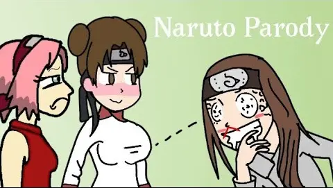 Neji vs Tenten & Sakura/ Naruto Shippoop / Naruto parody ( Naruto comédia Animação)