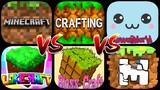 Minecraft PE VS Crafting and Building VS KawaiiWorld VS Lokicraft VS Bloxx Craft Girl VS Maxicraft