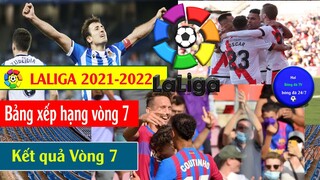 Tin Bóng Đá Kết quả VĐQG Tây Ban Nha Vòng 7, Bảng xếp hạng I LaLiga 21/22