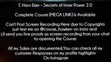 T. Harv Eker Course Secrets of Inner Power 2.0 Download