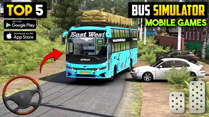 Top 5 Bus Simulator Games For Android 2024 l Best Bus driving games for android