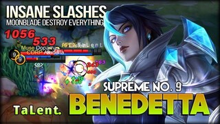 Moonblade Unstoppable Slashes! T a L e n t. Supreme No. 9 Benedetta - Mobile Legends: Bang Bang