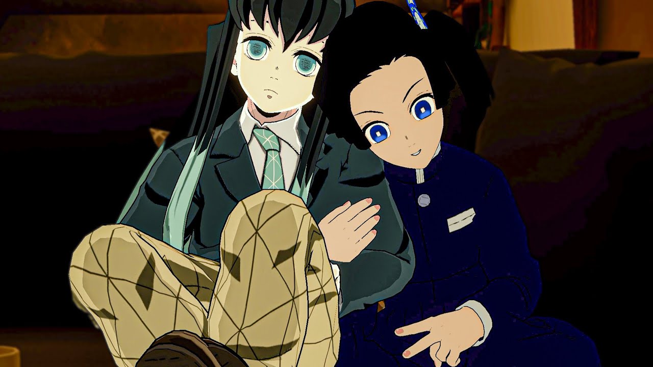 Muichiro Tokito Consola Aoi em Demon Slayer VR! - BiliBili