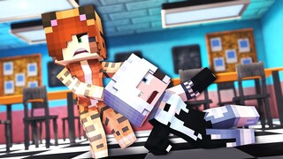 My GF attacks ANOTHER GIRL who was FLIRTING with me... || Minecraft Daycare Academy