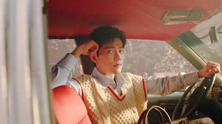 [Xiao Zhan] Retro style | Today I am a young Californian who drives a green car and wears Gucci!