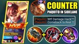 USE THIS BUILD TO COUNTER PRO PAQUITO IN SIDELANE | EPIC COMEBACK | YIN BEST SIDELANE BUILD | MLBB