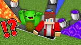 What if Mix All WATER Buckets with JJ and Mikey in Minecraft? - Maizen