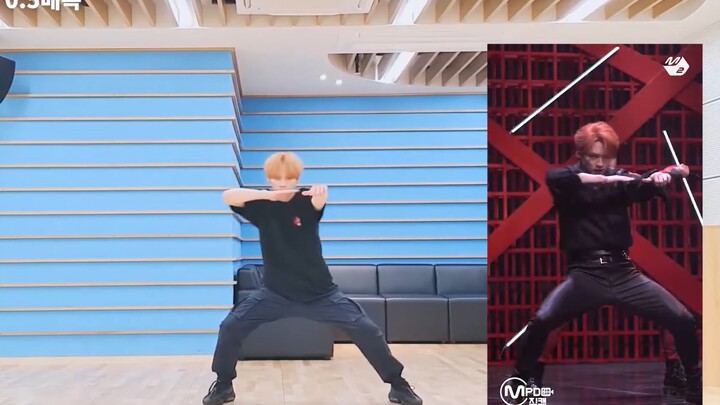 [K-POP]Lee Know Dances God's Menu in 1.5x & 0.5x Speed