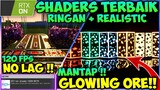 SHADER MCPE 1.18 YANG RINGAN !! realistic shader + Shader no lag | RTX