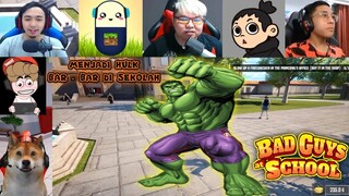 Reaksi Obit & PlayWithRega Menjadi Hulk Bar - Bar Di Sekolah, KOCAK ABIS!!! | Bad Guys At School