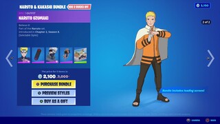 Naruto x Fortnite - All Character Bundles, Item Shop, Emotes!