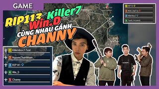 Win.D + RIP113 + Killer7 cùng nhau GÁNH Channy và cái kết | PUBG PC