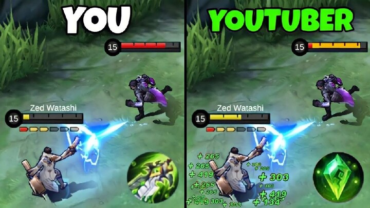 how you vs youtubers play