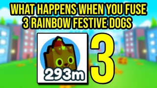 What Happens When You Fuse 3 Rainbow Festive Dog in Pet Simulator X