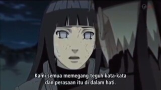 Hinata menyemangati Naruto yang hampir putus asa