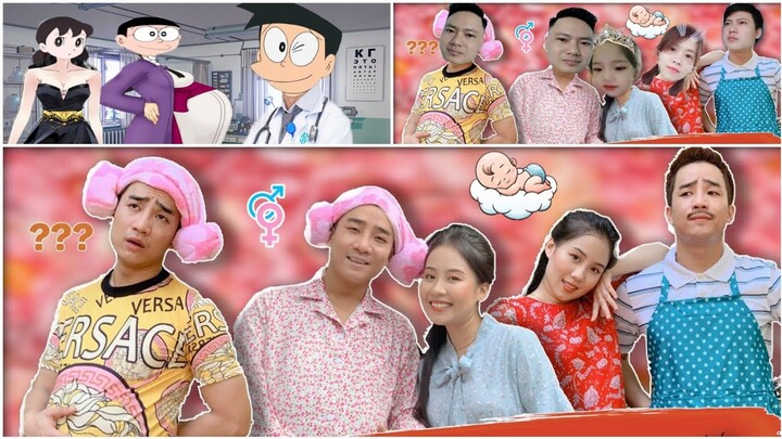 SO SÁNH XIÊN 3 [ NHẠC CHẾ ] ĐÀN ÔNG CÓ BẦU - ĐỖ DUY NAM | PHIÊN BẢN DORAEMON & NGƯỜI THẬT.