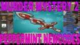 MURDER MYSTERY 2! NEW CODE GODLY PEPPERMINT KNIFE 2020
