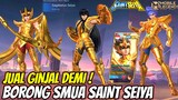 BORONG SEMUA SKIN SAINT SEIYA! HASIL JUAL GINJAL DAN GAK MAKAN 1 BULAN 😭 DEMI MOBILE LEGENDS