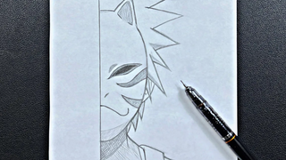 ร่างอนิเมะ วิธีการวาด kakashi สวมหน้ากาก anbu ทีละขั้นตอน