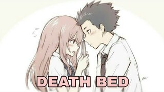 ⌜AMV⌟ ↦Nightcore | Powfu - Death bed (Christian Lalama Remix | Koe no Katachi)