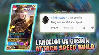 AGGRESSIVE LANCELOT BUILD FULL ATTACK SPEED 😂😂😂