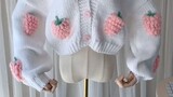 Strawberry cartoon sweater customization manga Cartoon comics style girl sweater