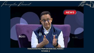 Respon Anies Baswedan Untuk DKI 1