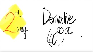 2nd way: derivative (x^x)^x