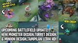 UPCOMING NEW CREEP,NEW TURRET,NEW MONSTER,NEW MINION DESIGN | BATTLEFIELD UPDATE | Mobile Legends