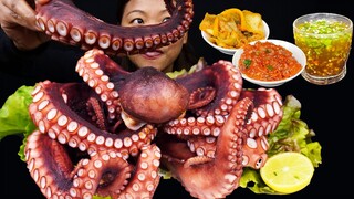 EATING WHOLE OCTOPUS | SEA FOOD MUKBANG | KOREAN BLACK BEAN NOODLE | KIMCHI | NEPALI MUKBANG